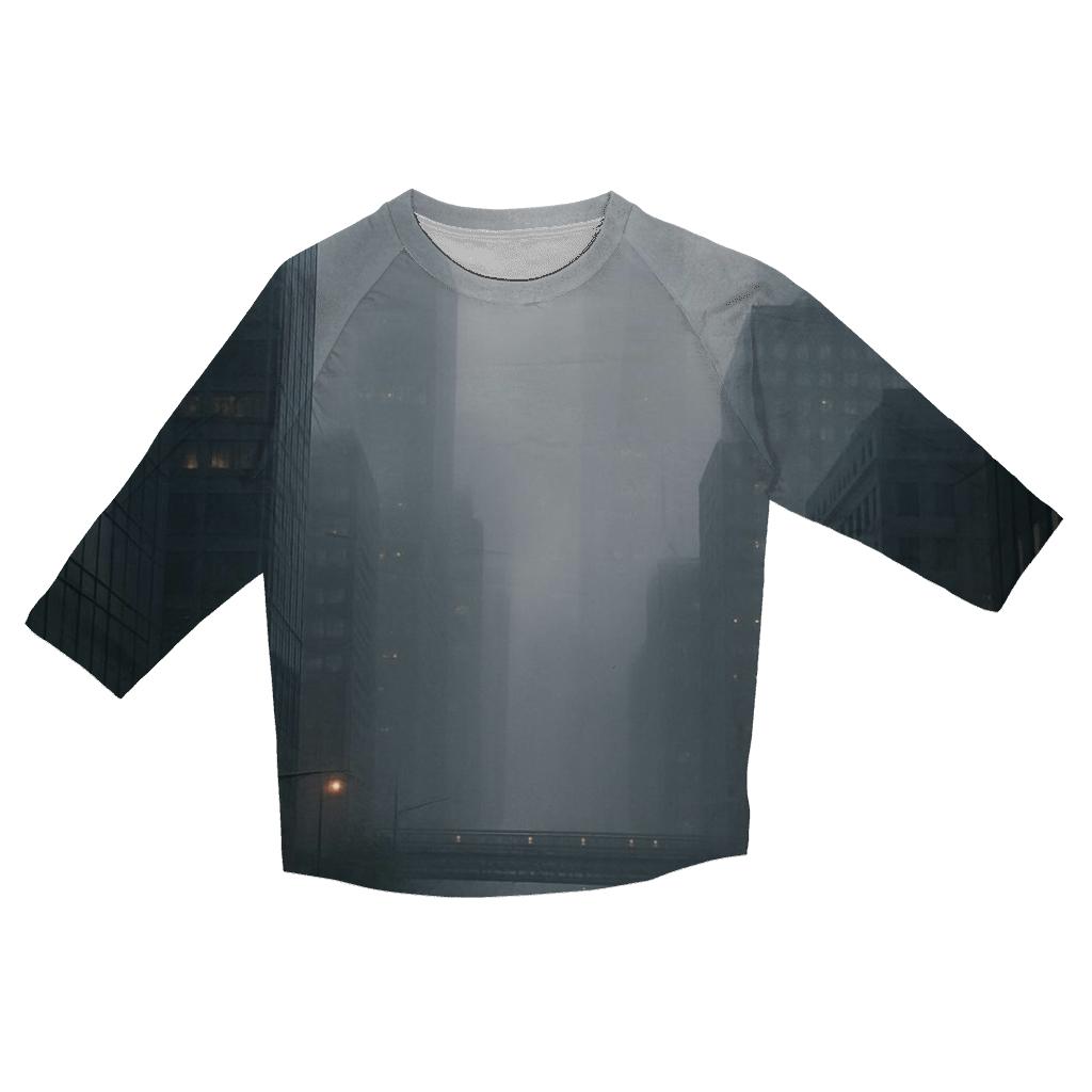 Fog Rolling Through Lower Manhattan fashion 3/4 sleeve shirts
