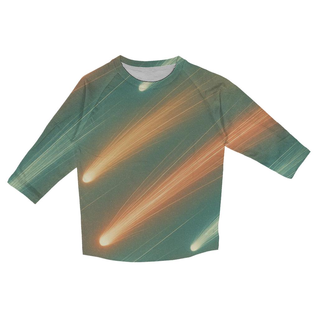 Comet Fan Overprint designer 3/4 sleeve blouses