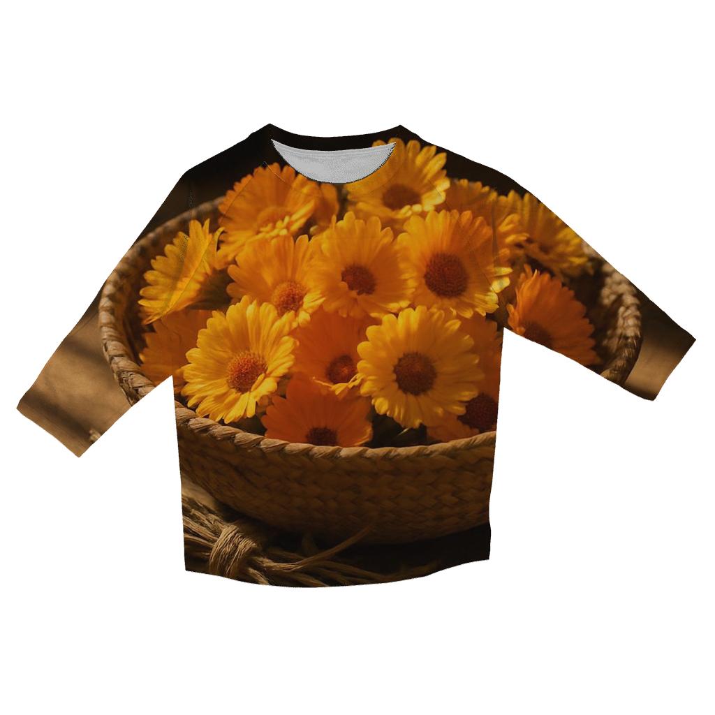 Marigold Apothecary Harvest Basket casual three quarter sleeve shirts