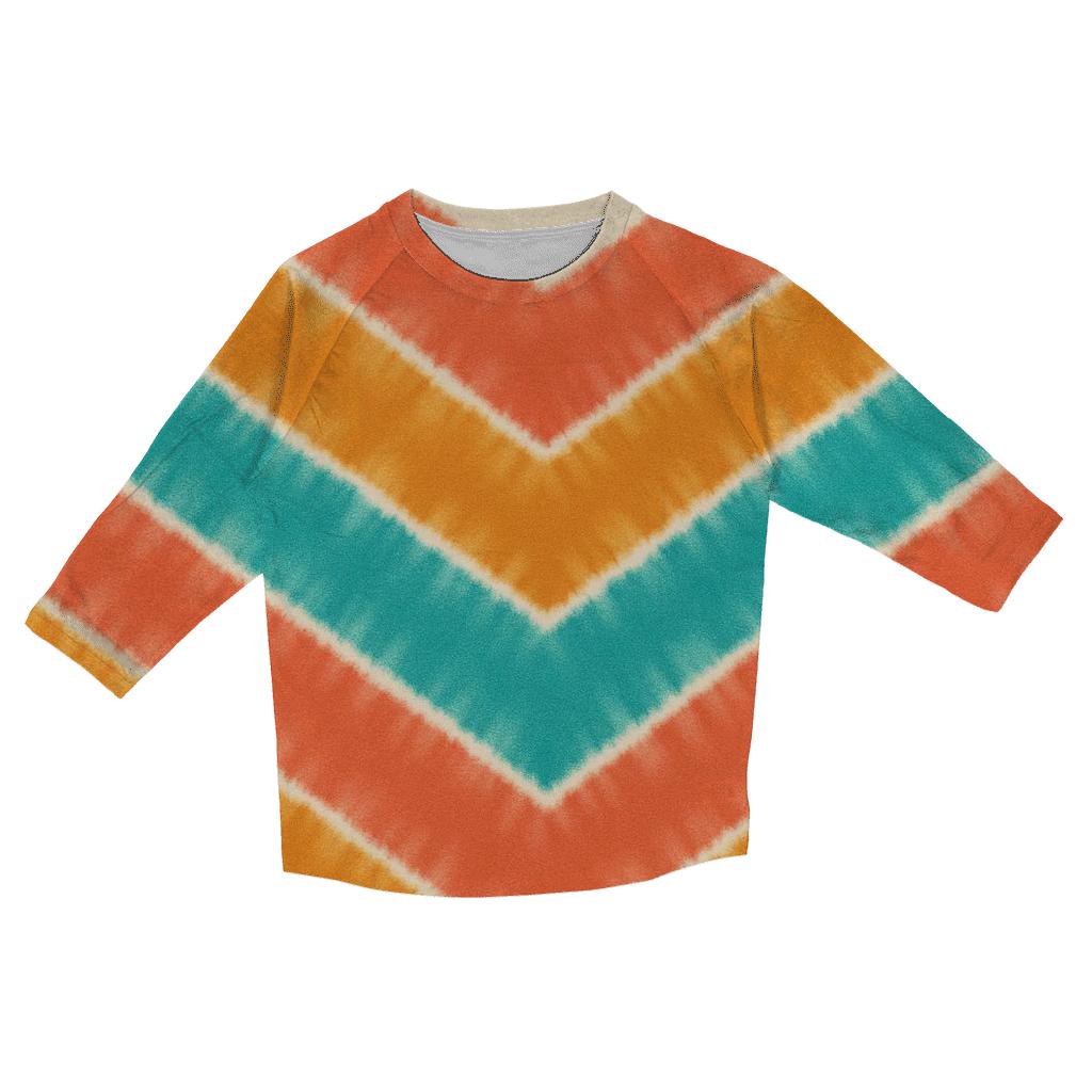 Chevron Accordion Fold personalized 3/4 sleeve tees