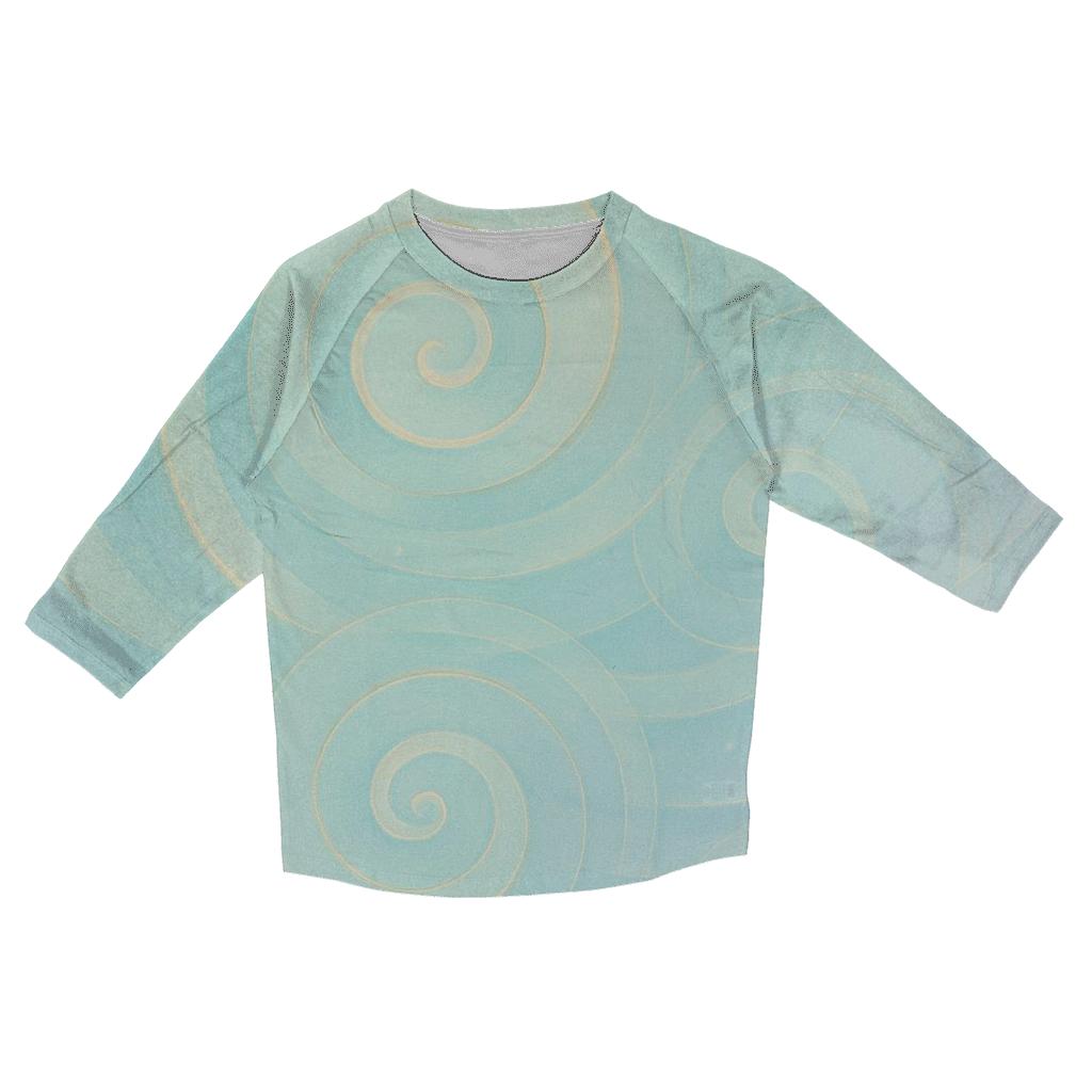 Breath Of Light Spirals fashion 3/4 sleeve shirts