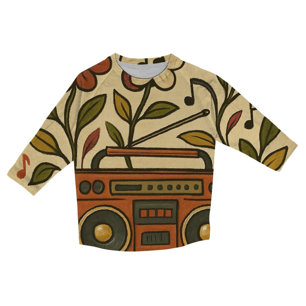 Boombox Botanical fashion 3/4 sleeve shirts