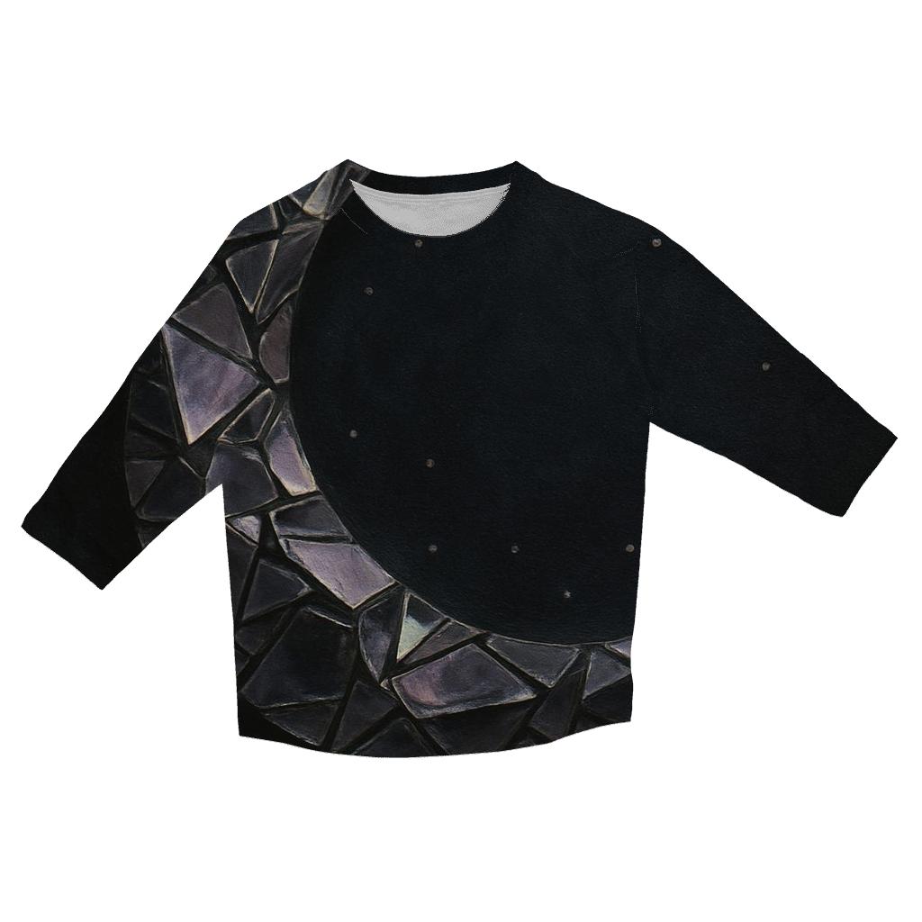 Velvet Twilight Mirror trendy 3/4 sleeve tops