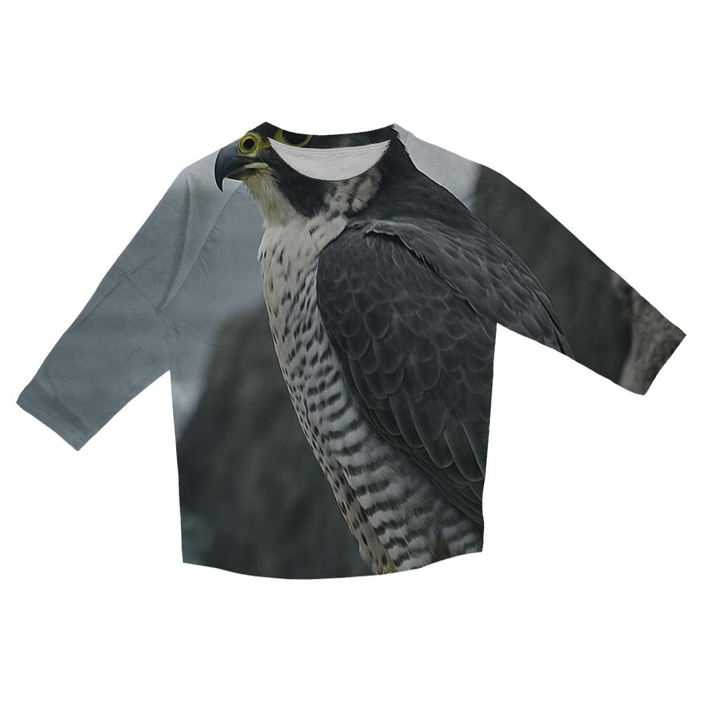 Cliffside Nestwatch — Peregrine Falcon trendy 3/4 sleeve tops
