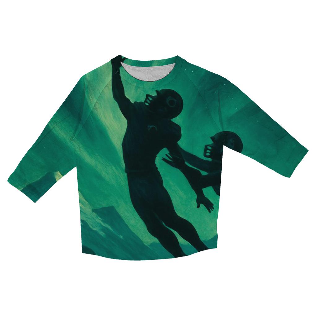 Aurora Endzone Leap cotton quarter sleeve shirts