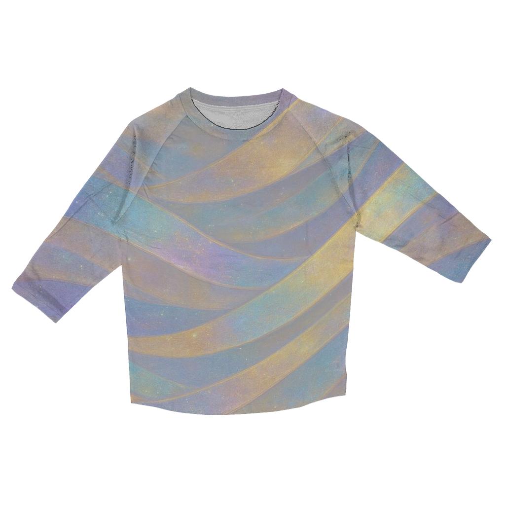 Opal Aurora Weave trendy 3/4 sleeve tops