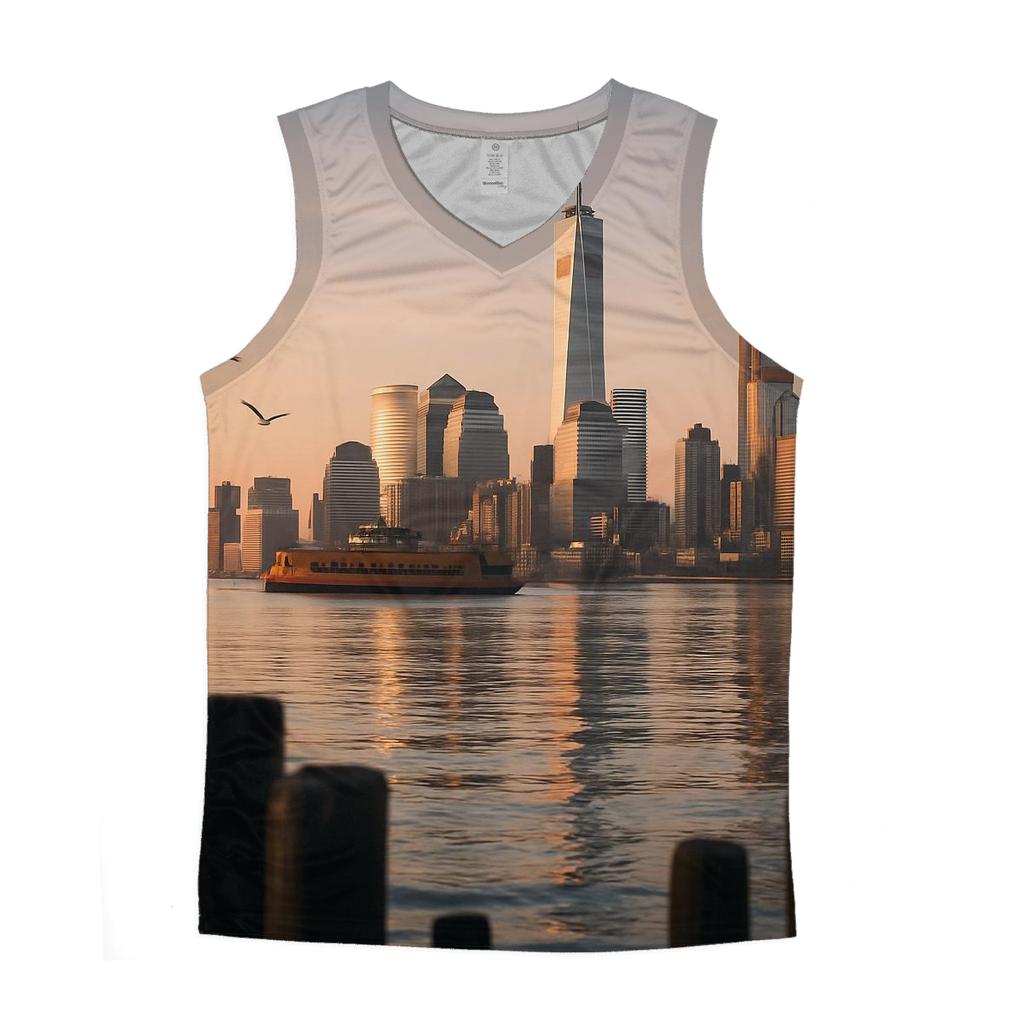 Sunrise Reflections On The East River casual summer tank tops