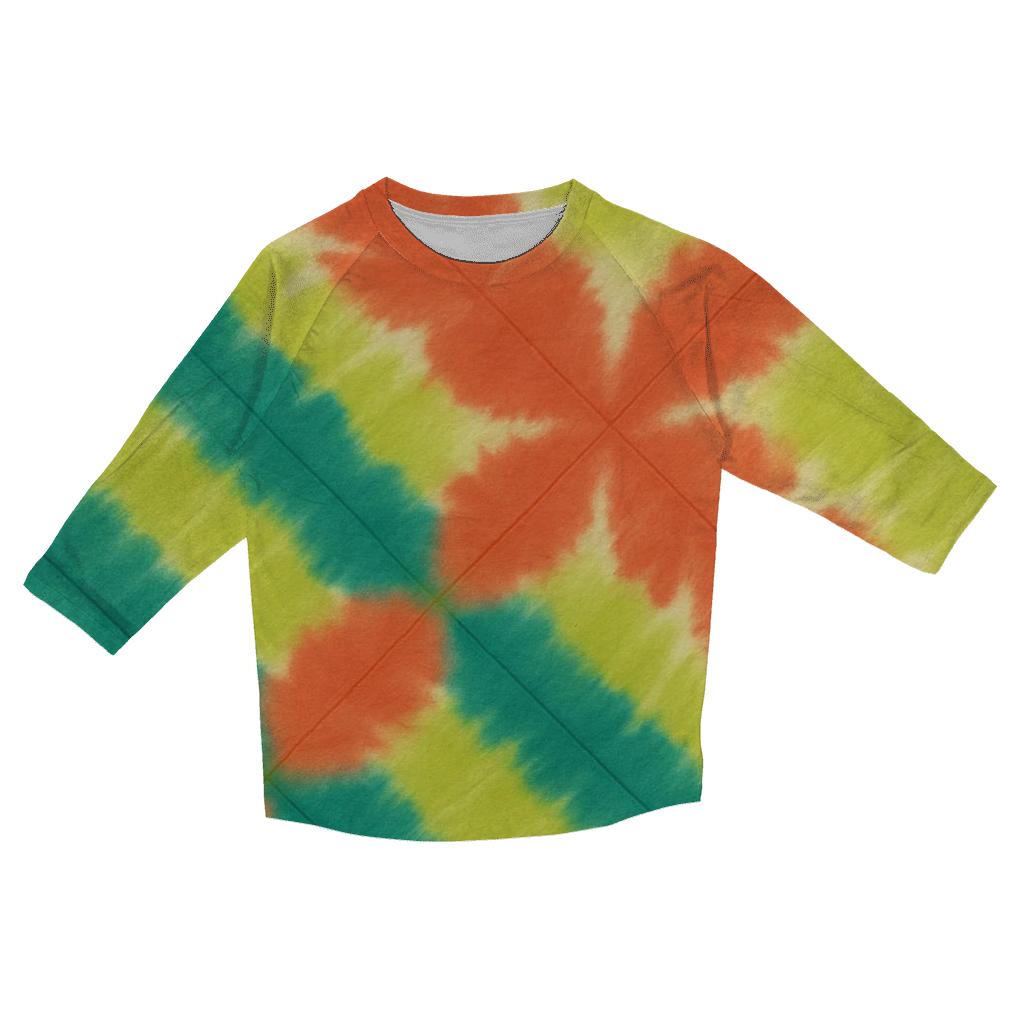 Diagonal Overdye Fusion personalized 3/4 sleeve tees