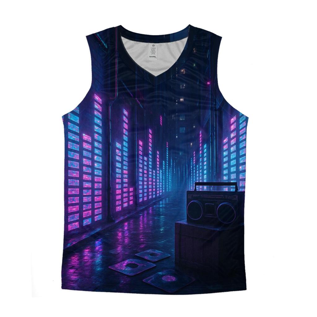 Neon Equalizer Alley designer workout tanks