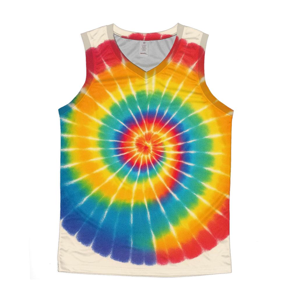 Rainbow Spiral Panel stylish racerback tanks