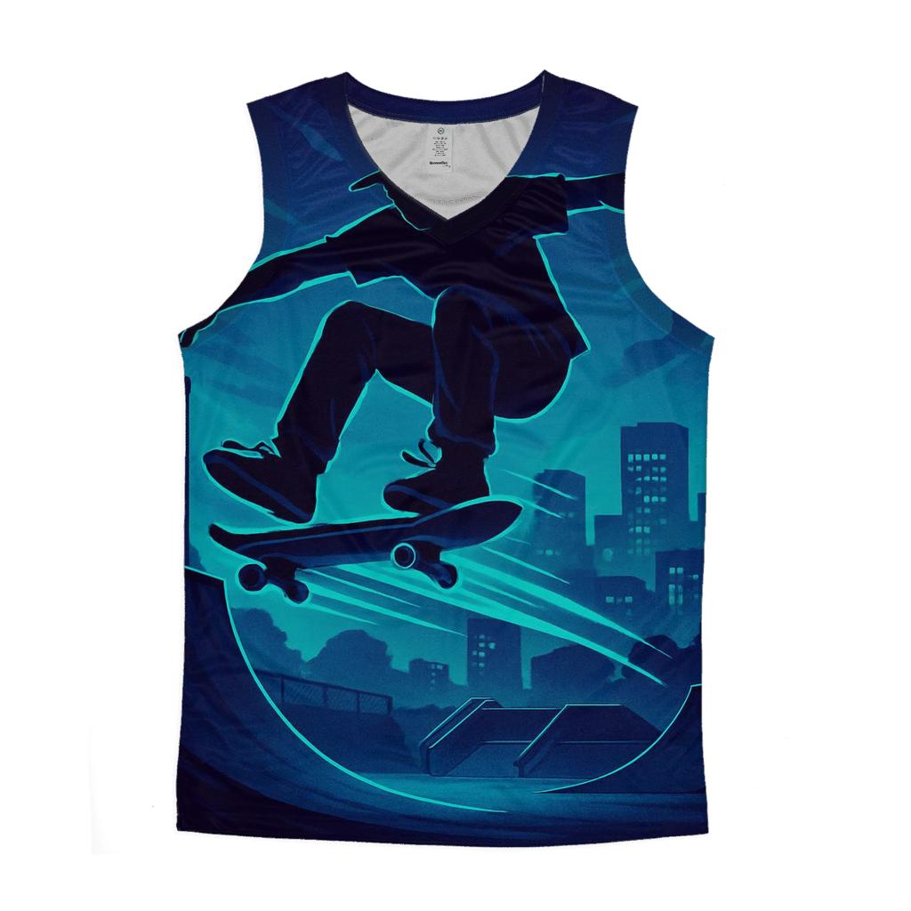 Night Skate Park casual summer tank tops