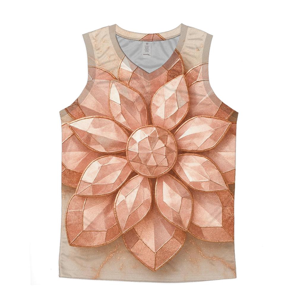 Rose Gold Facet Garden custom tank tops