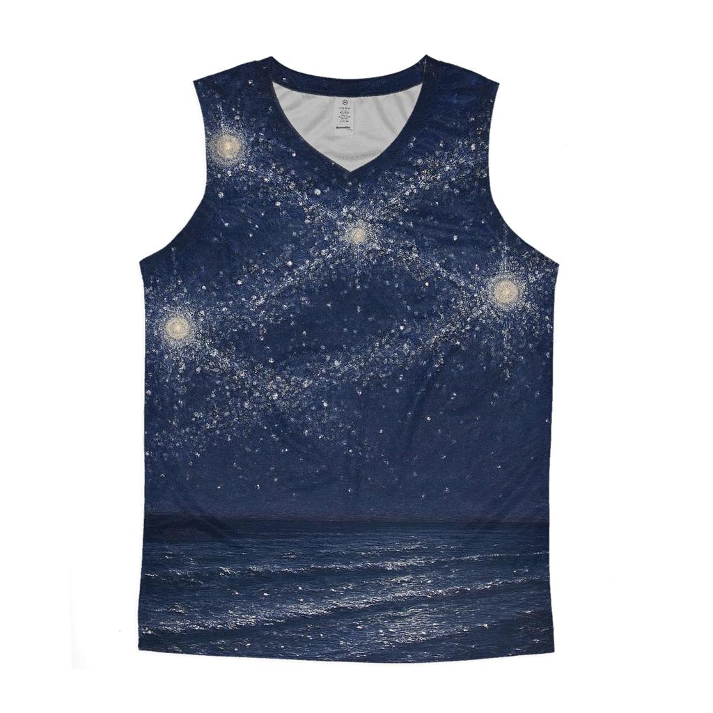 Midnight Starlace sports performance tank tops