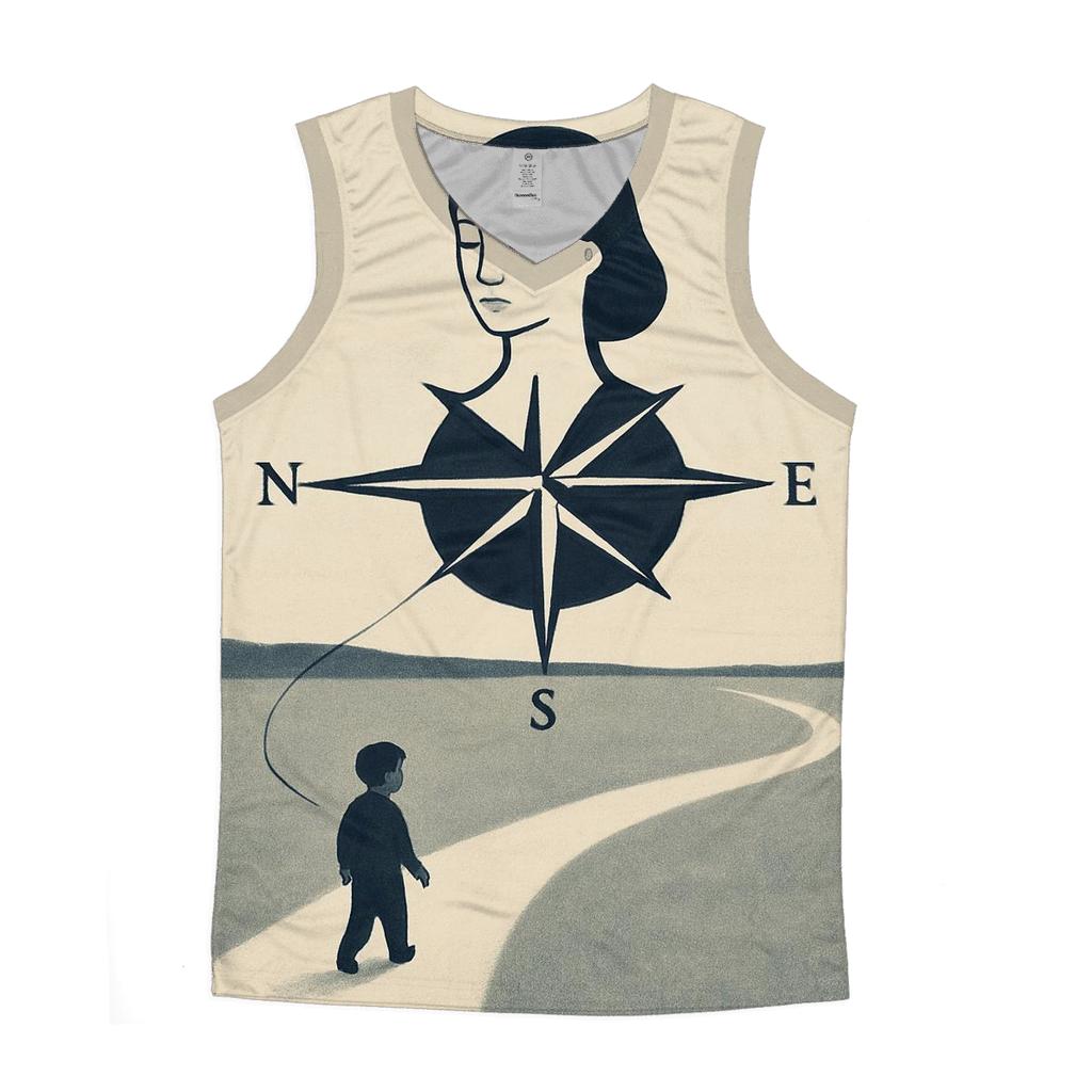 The Quiet Compass sports performance tank tops