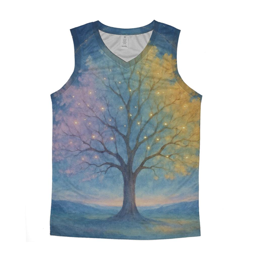Celestial Tree Of Seasons sports performance tank tops