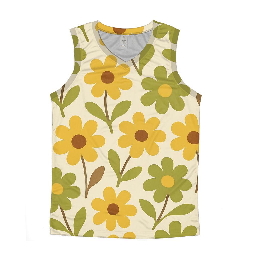 Mellow Groove Florals personalized athletic tanks