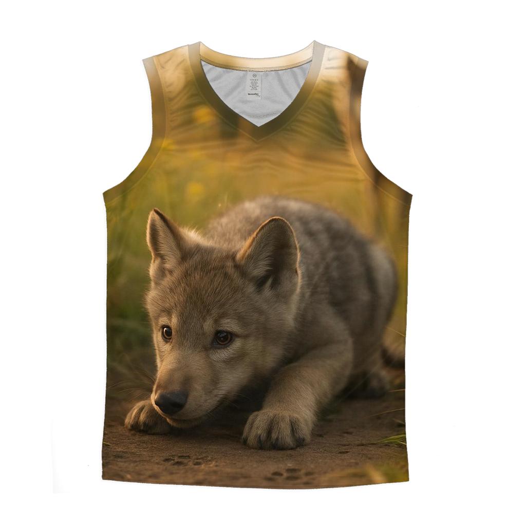 Pup Learning To Stalk personalized athletic tanks