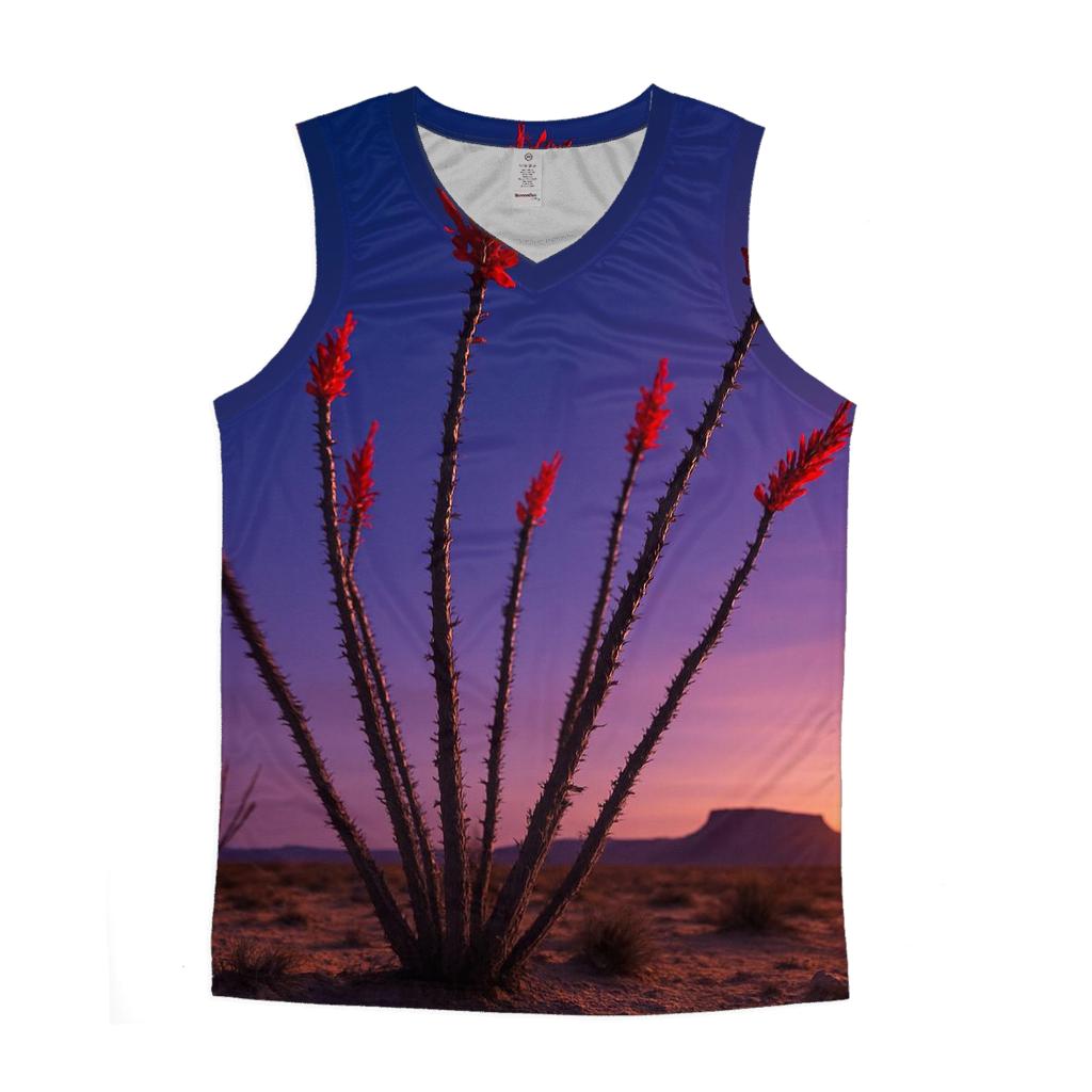 Desert Ocotillo At Dusk Bloom sports performance tank tops