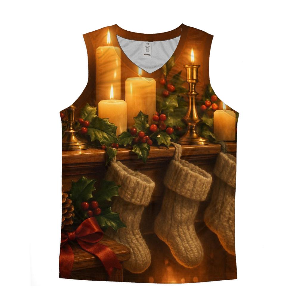 Mantelpiece Of Memories graphic print tank tops