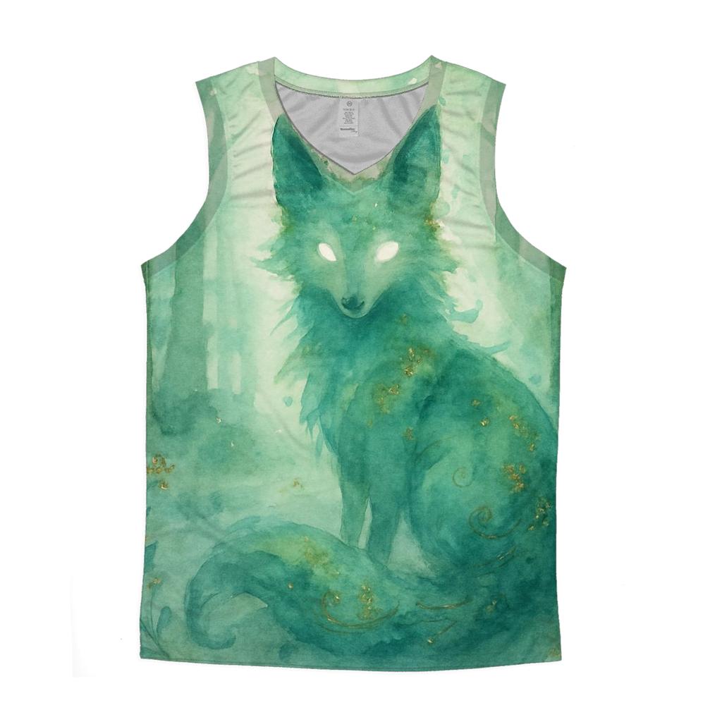 Mystical Forest Spirit trendy fitted tank tops