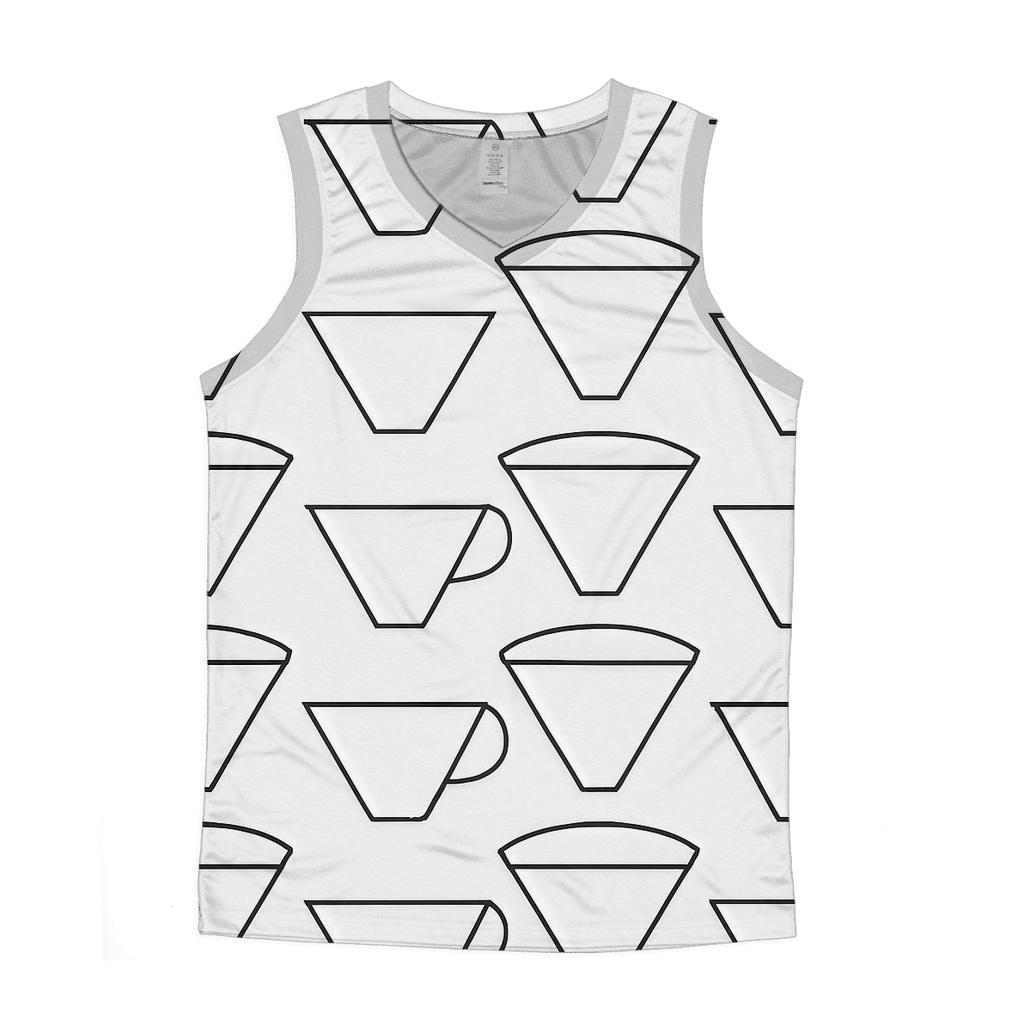 Filter Grid Geometry sports performance tank tops