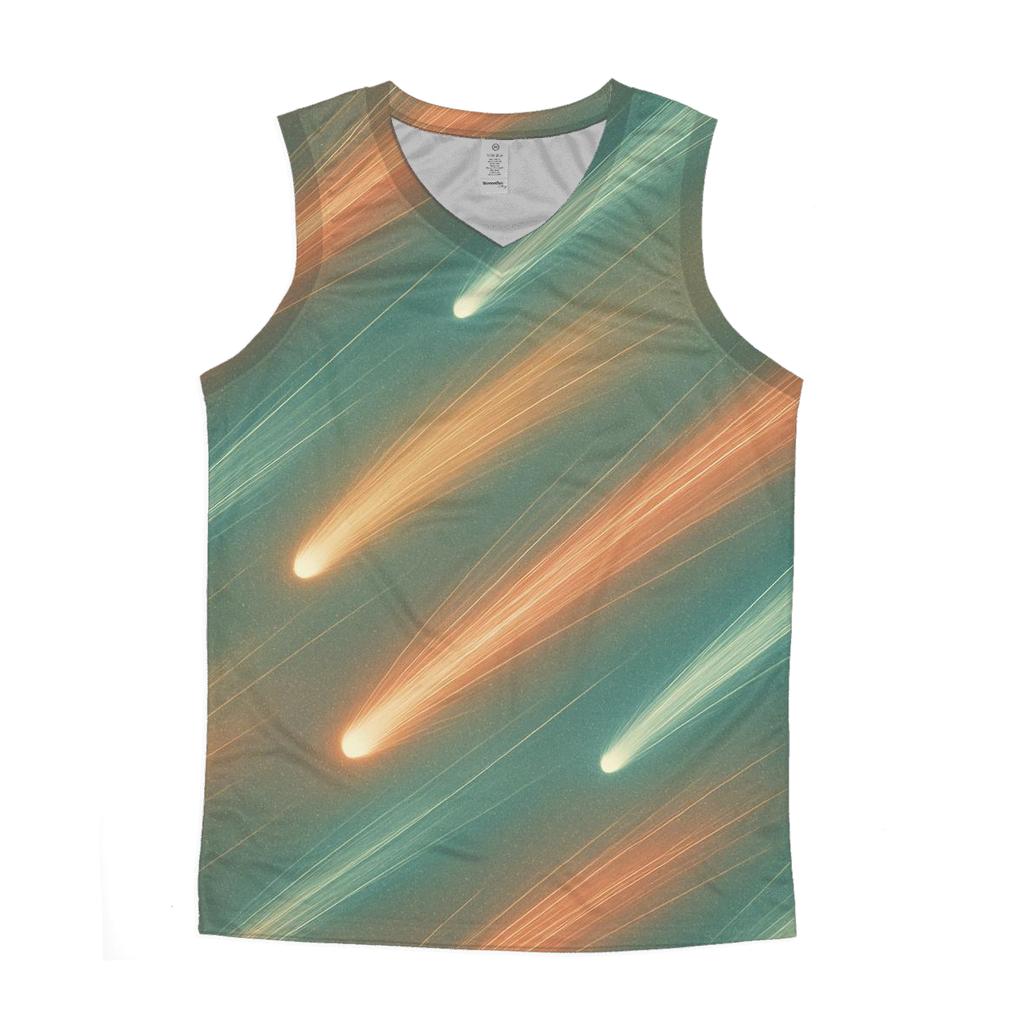 Comet Fan Overprint stylish racerback tanks