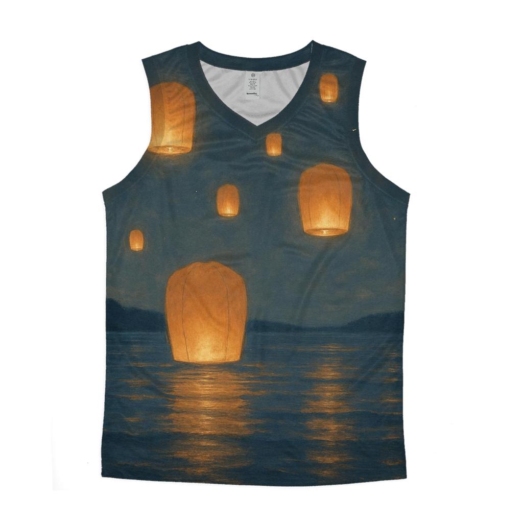 Quiet Harbor Lanterns designer workout tanks