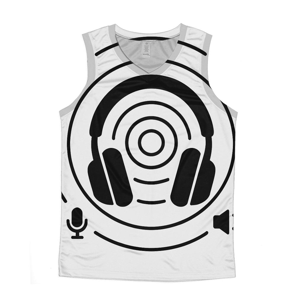 Headphone Orbit Diagram personalized athletic tanks
