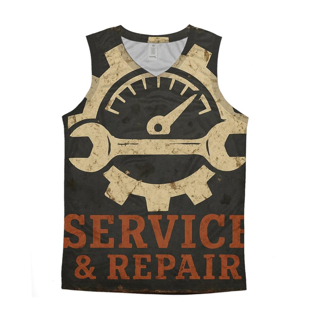 Antique Automotive Garage Sign stylish racerback tanks