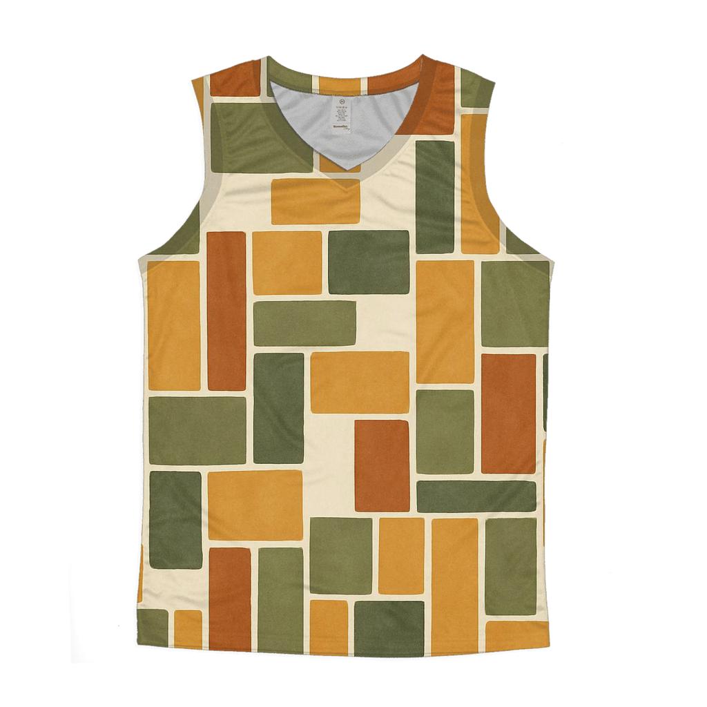 Earth House Mosaic trendy fitted tank tops