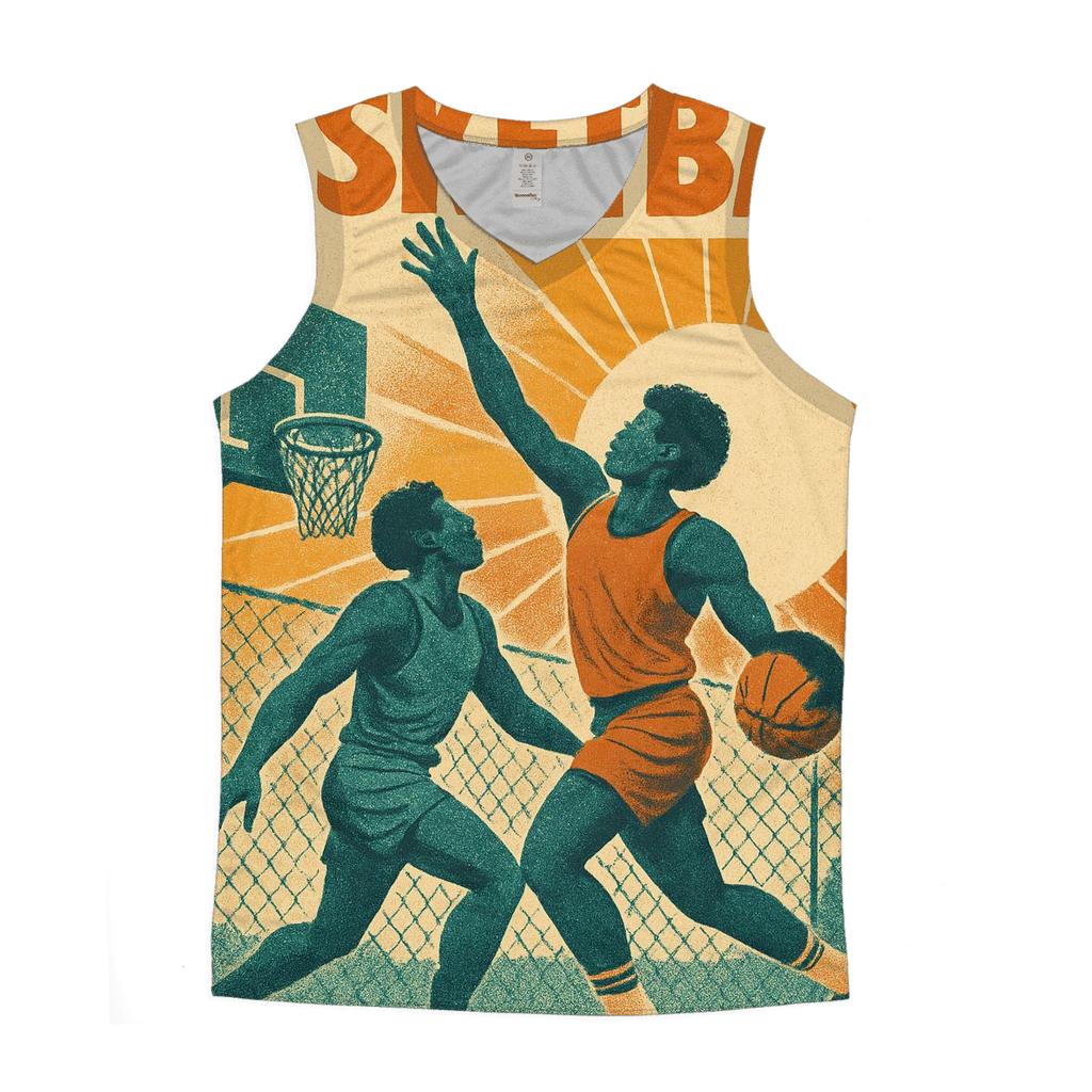 Street Ball Retro cotton sleeveless tops