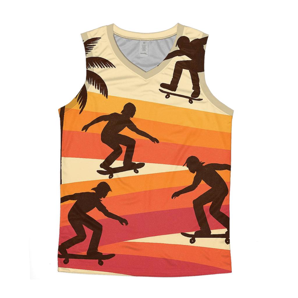 Sunset Skate Routes custom tank tops