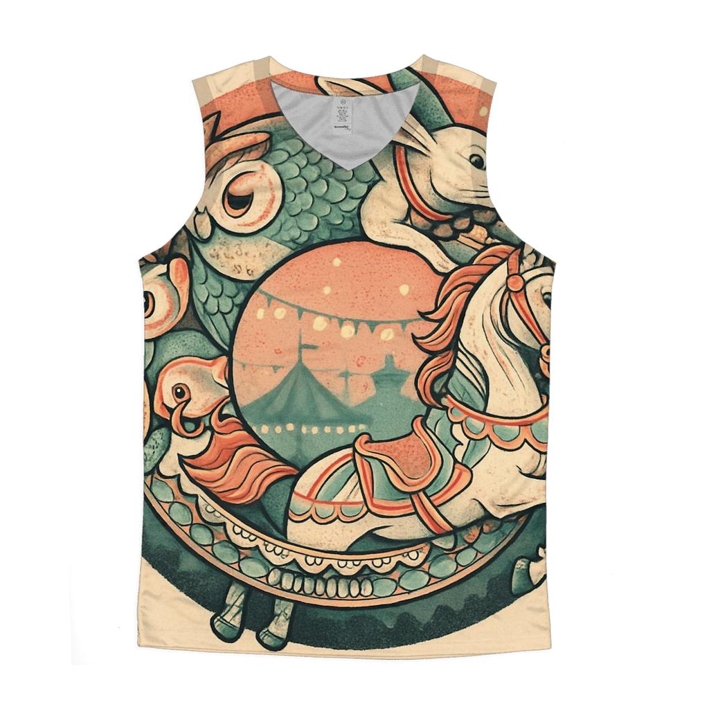 Childhood Memory Ouroboros Carousel trendy fitted tank tops