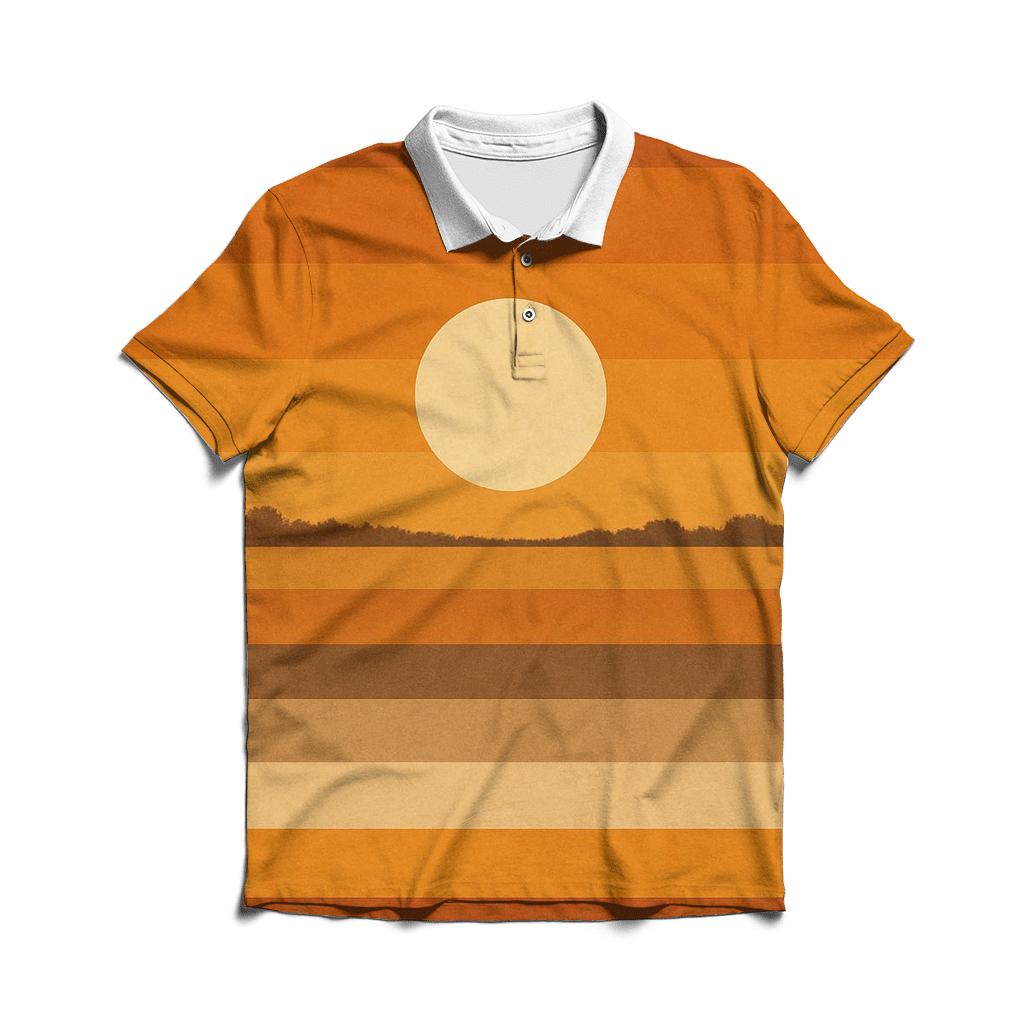 Harvest Moon Stripes designer slim fit polos