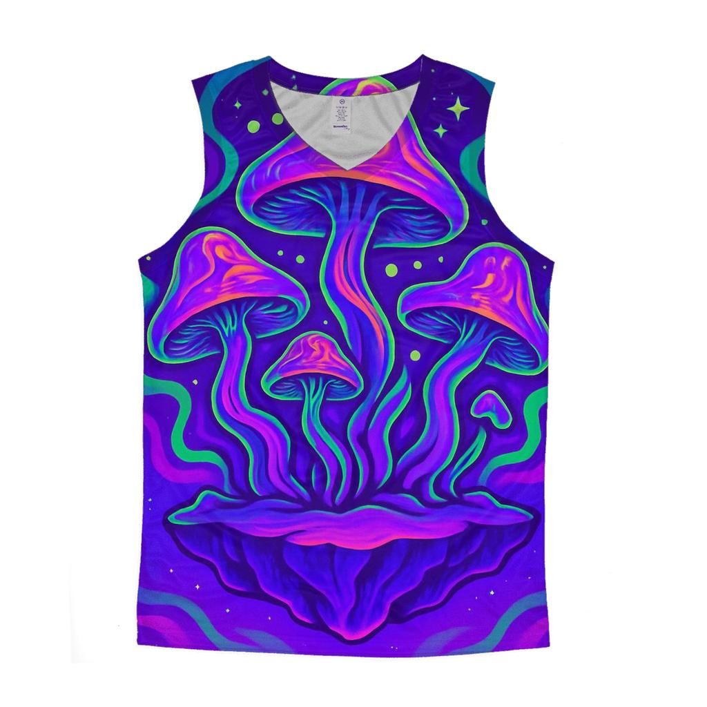 Psychedelic Mushroom Galaxy custom tank tops