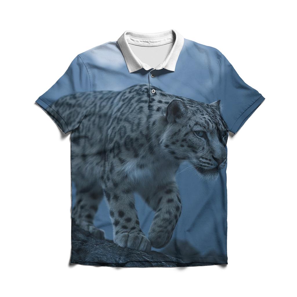 Ridge Ghost — Snow Leopard casual sports polo shirts