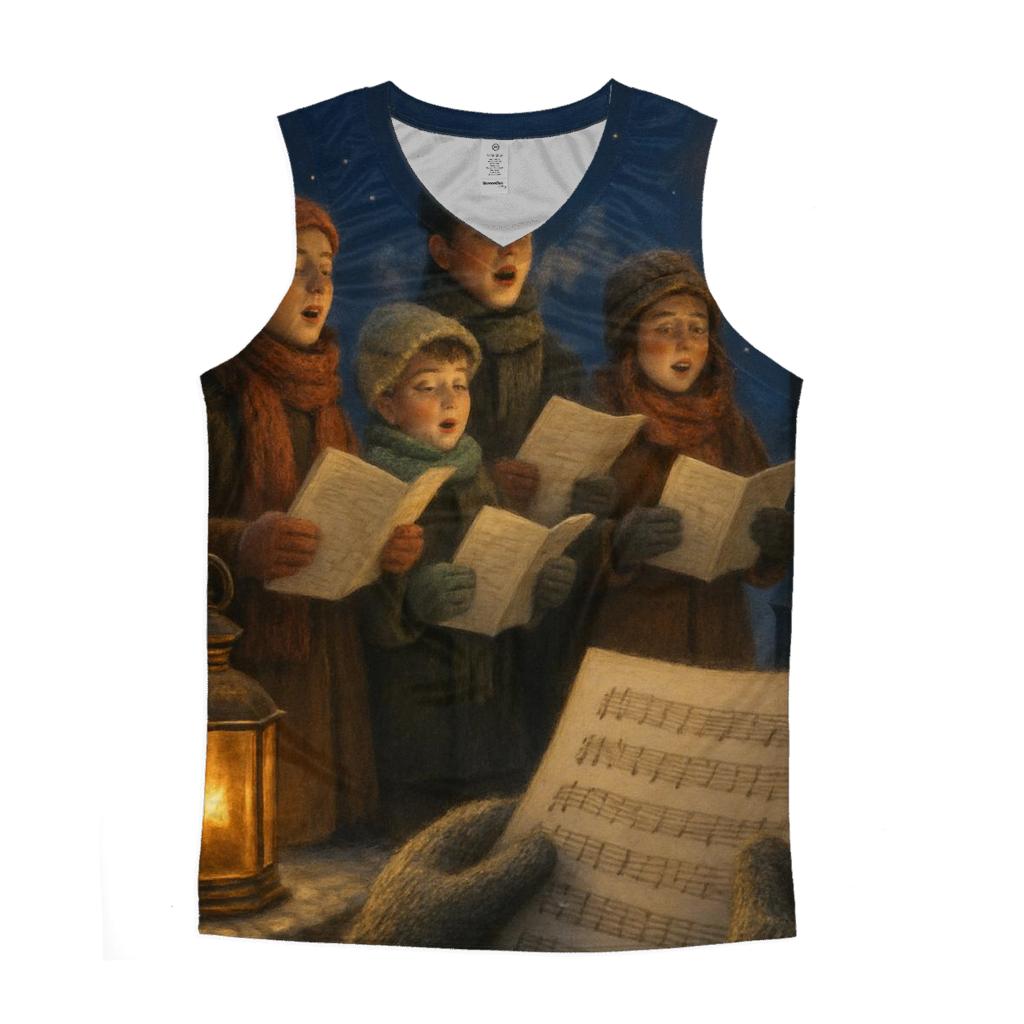 Twilight Carolers On Steps custom tank tops