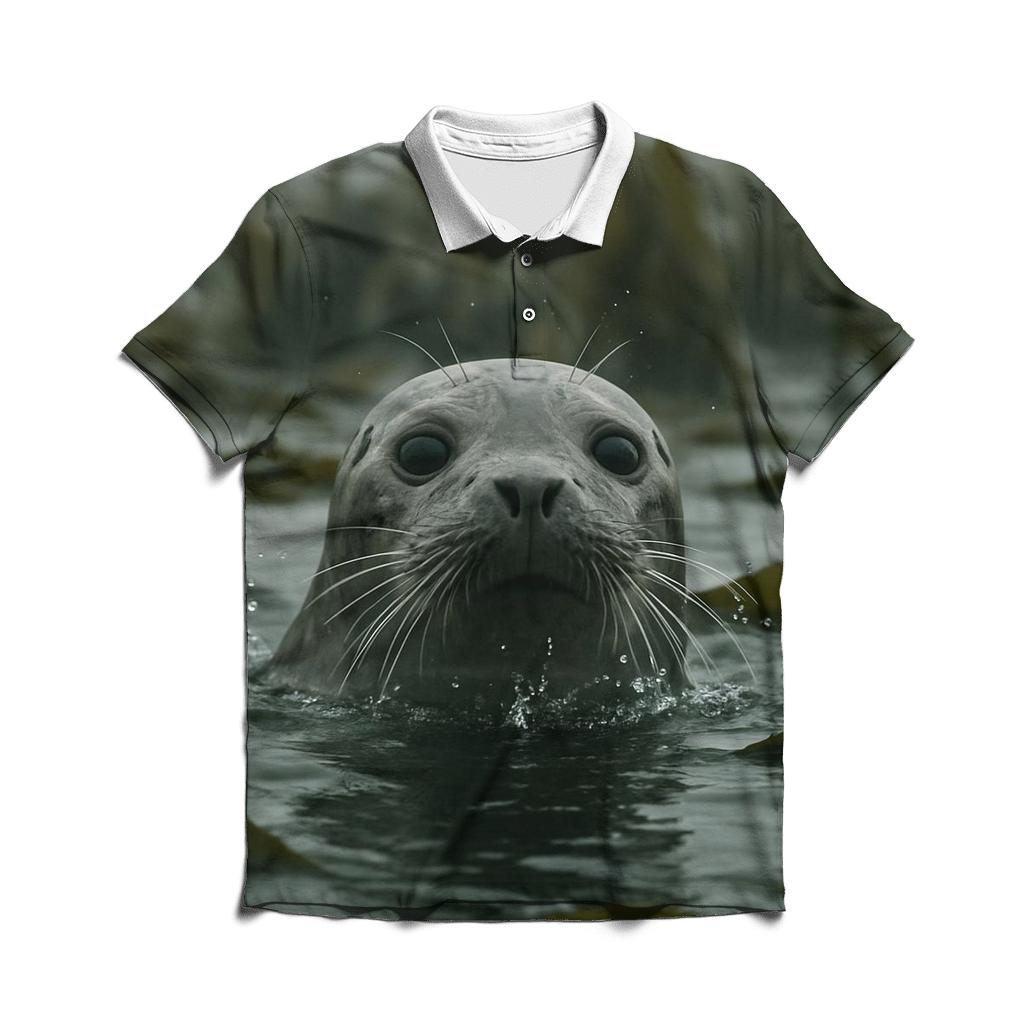 Kelp Cutwater — Harbor Seal embroidered polo tops