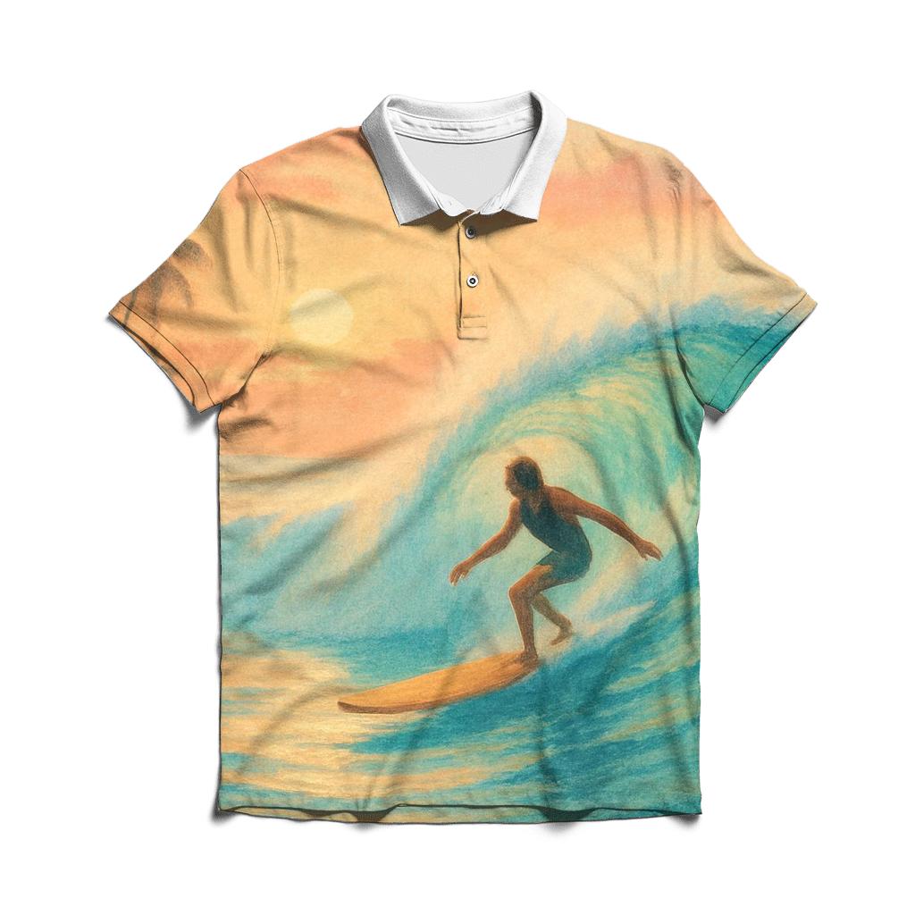 Sunrise Surf Session casual sports polo shirts