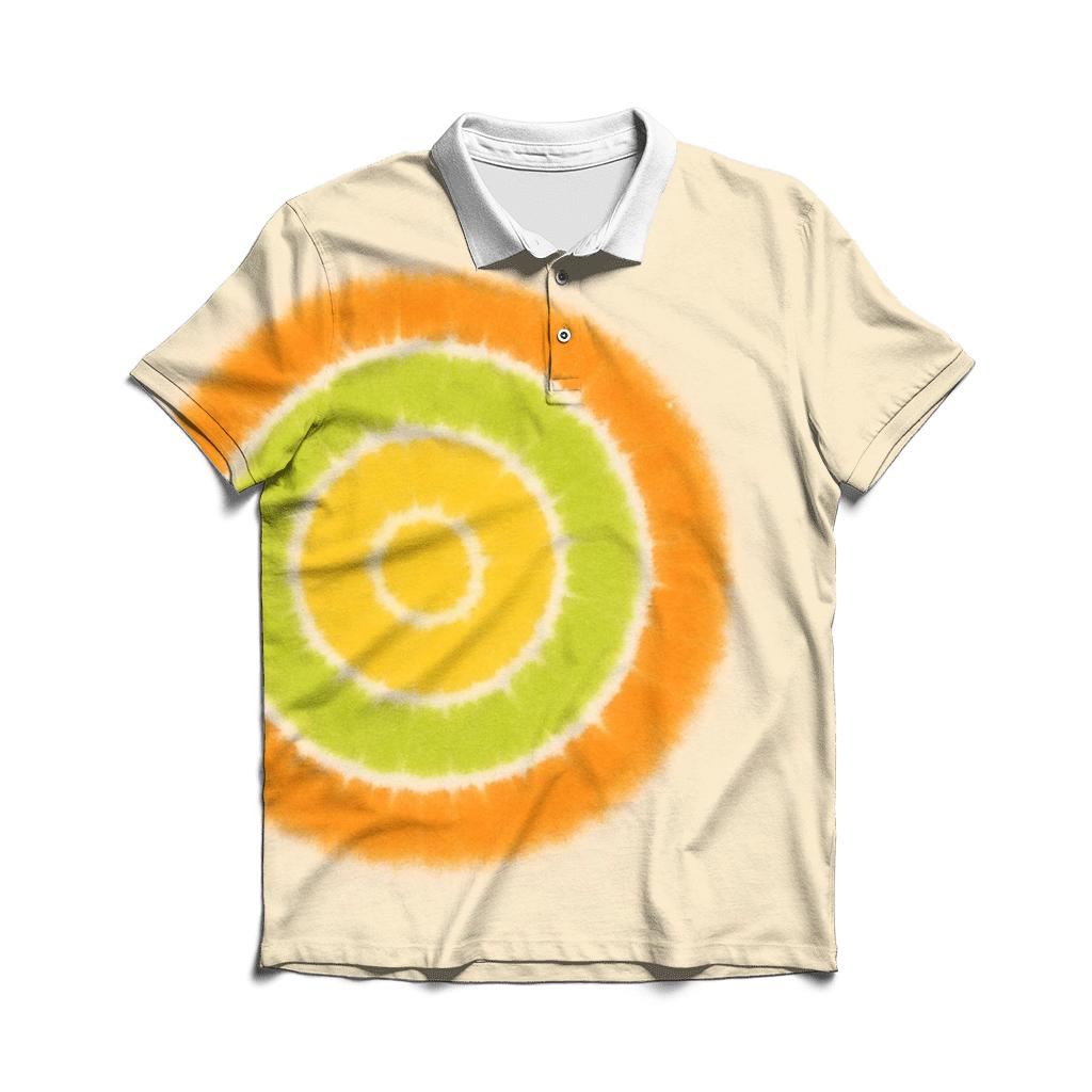 Off-Center Citrus Bullseye personalized polo shirts