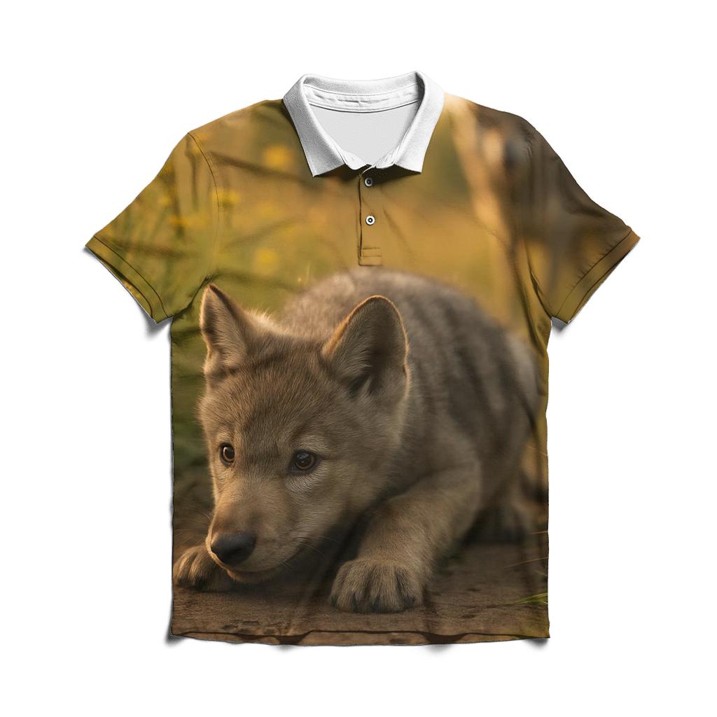 Pup Learning To Stalk personalized polo shirts