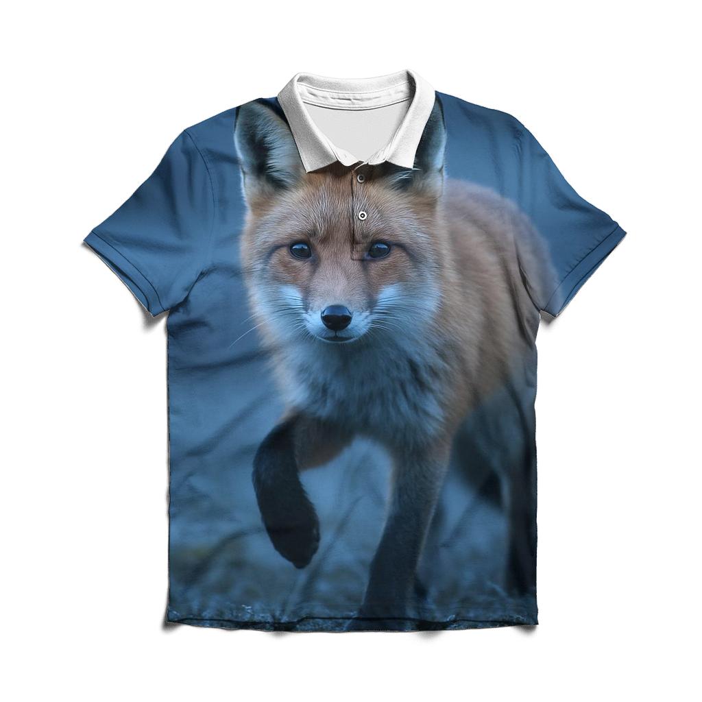 Crepuscular Hunt — Red Fox casual sports polo shirts