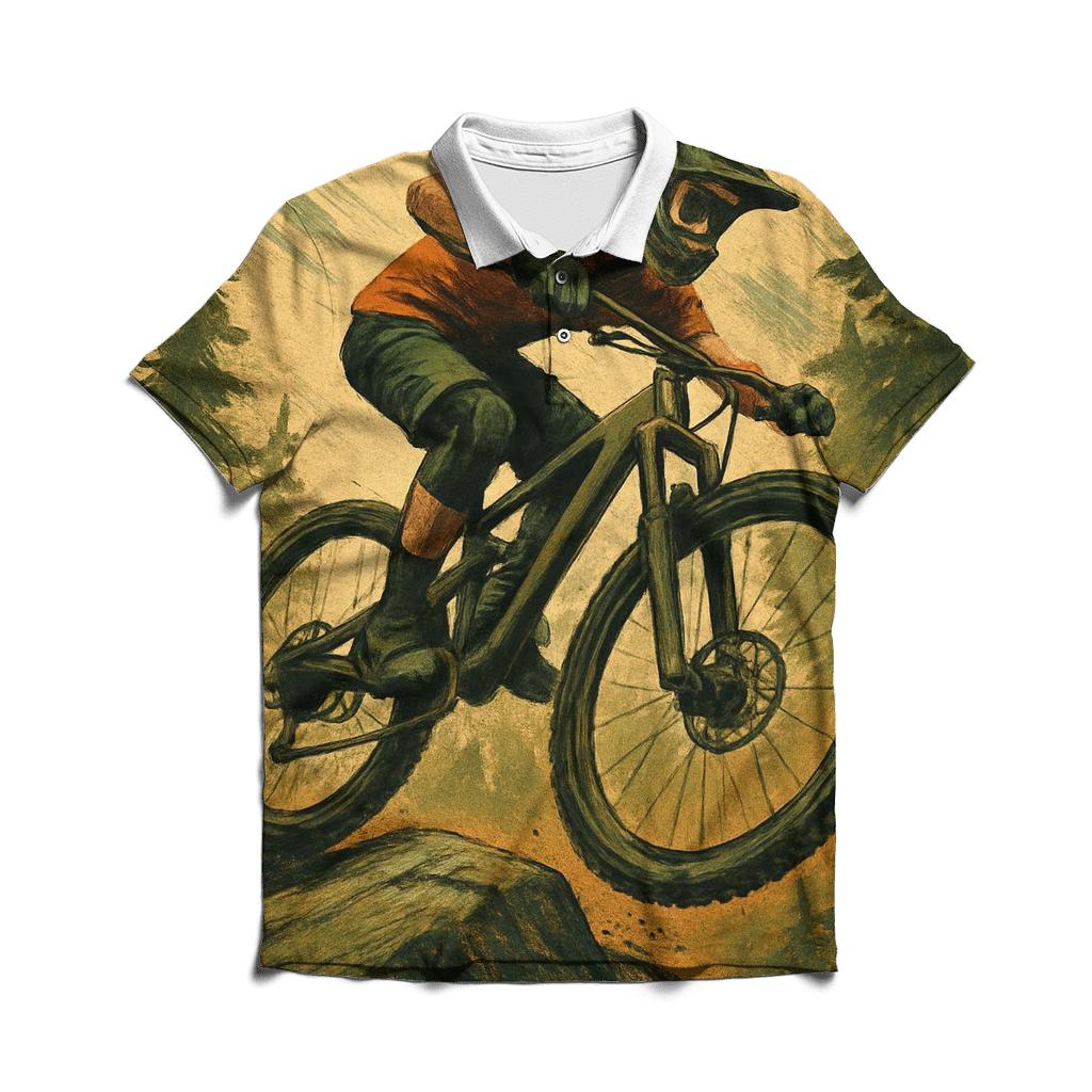 Trail Enduro Burst embroidered polo tops