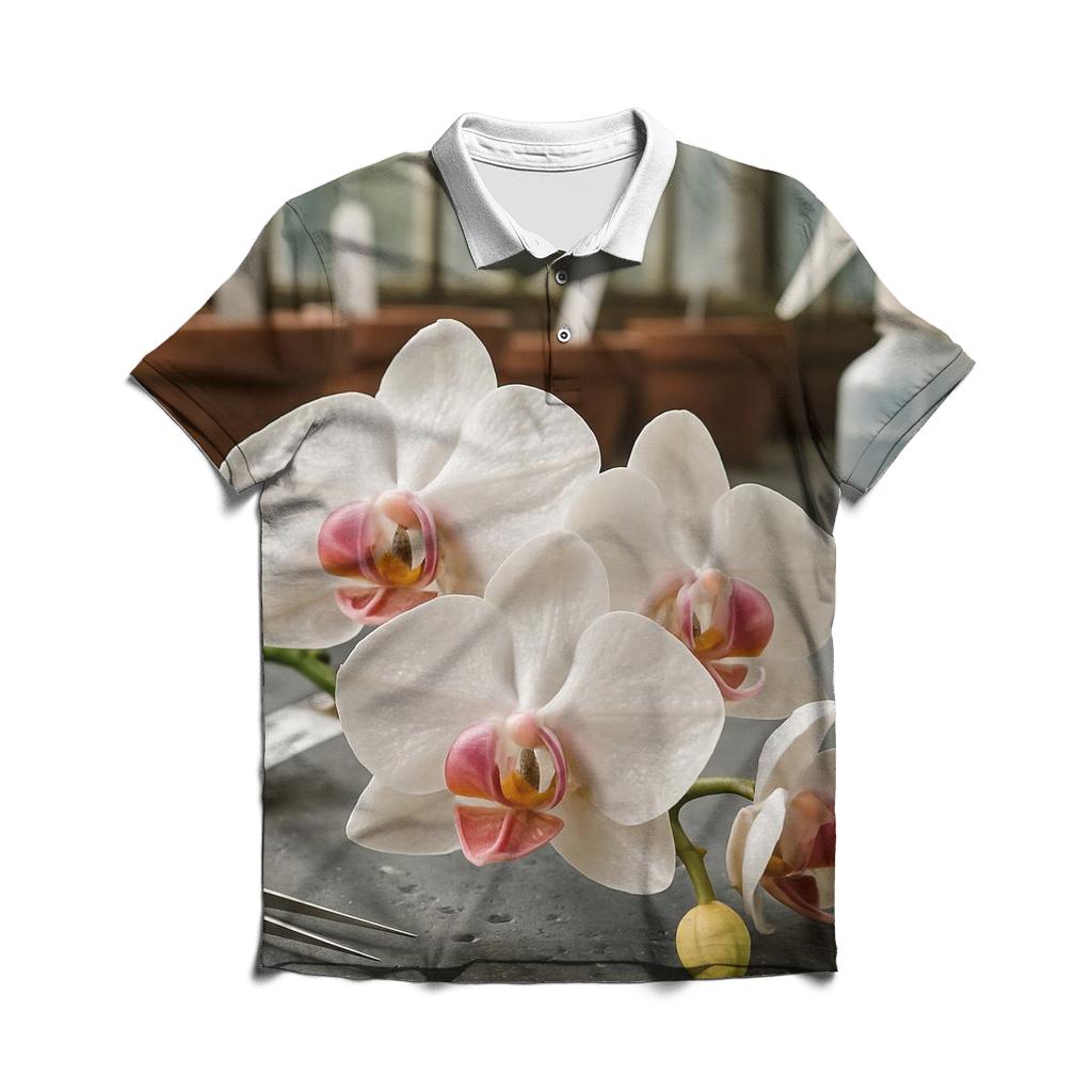 Conservatory Orchid Rescue casual sports polo shirts