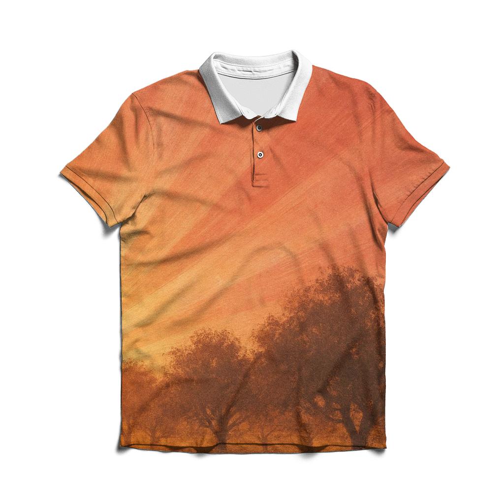 Sunset Orchard Sweep classic pique polos