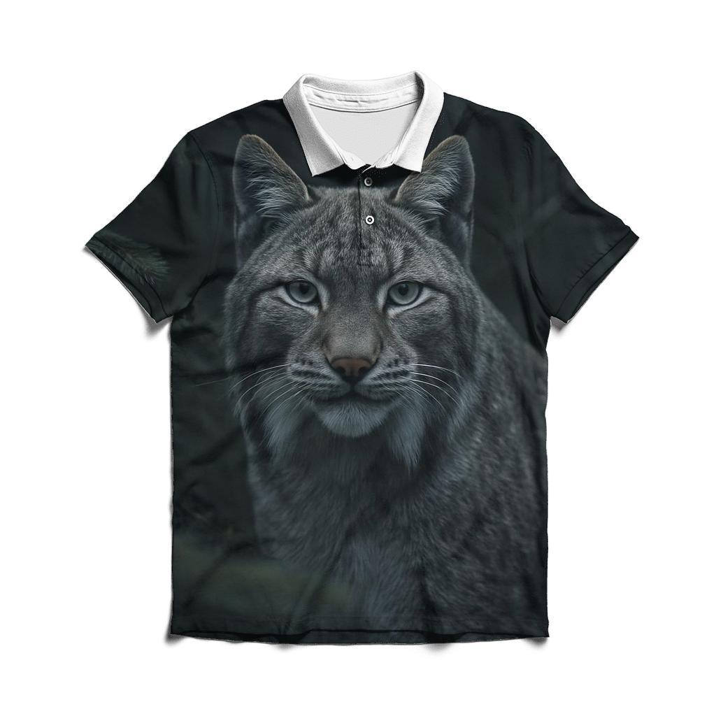 Boreal Stalker — Lynx Portrait branded logo polo shirts
