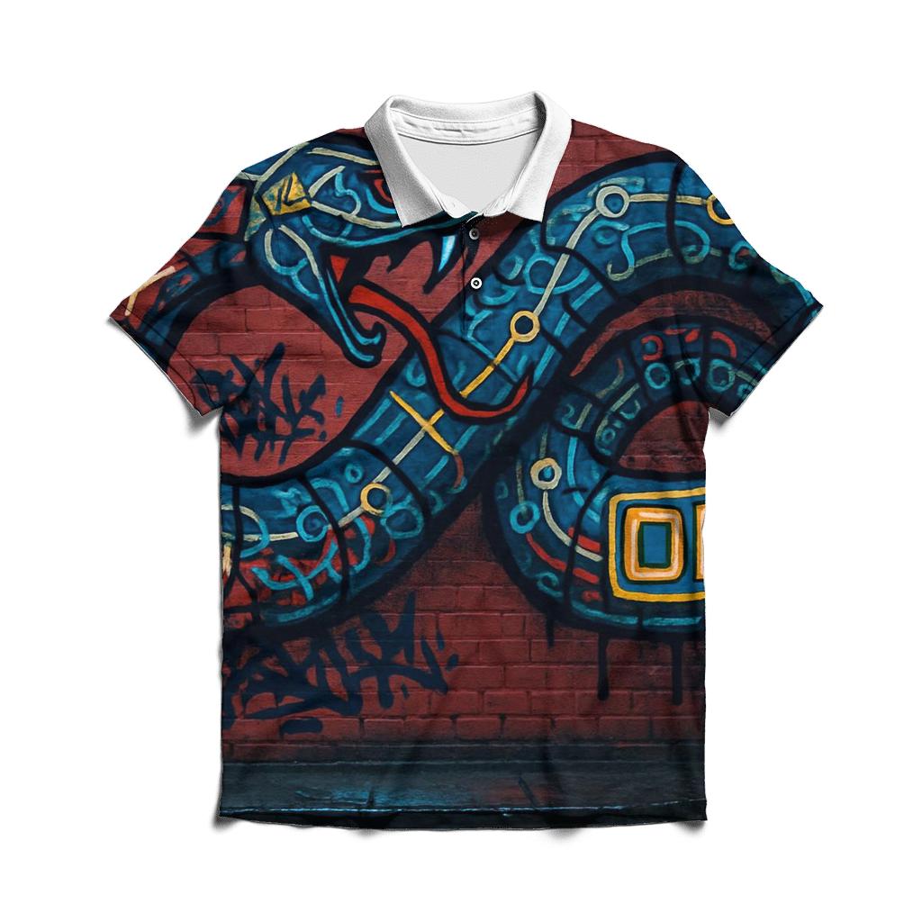 Urban Alley Ouroboros Graffito classic pique polos