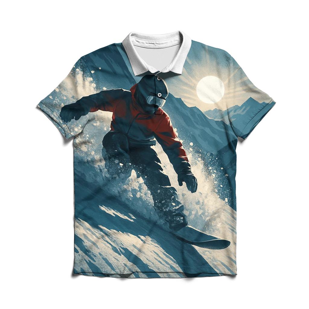 Alpine Snow Rush casual sports polo shirts