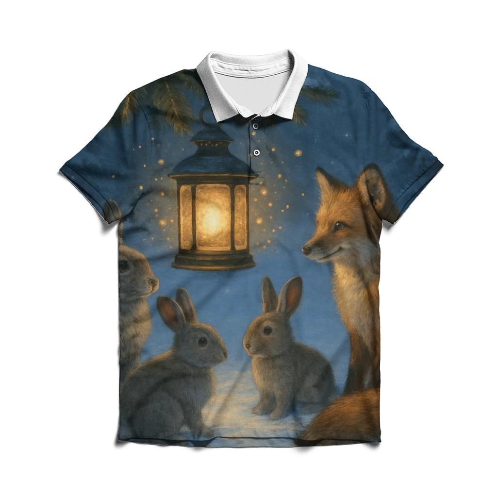 Forest Lantern Gathering classic pique polos