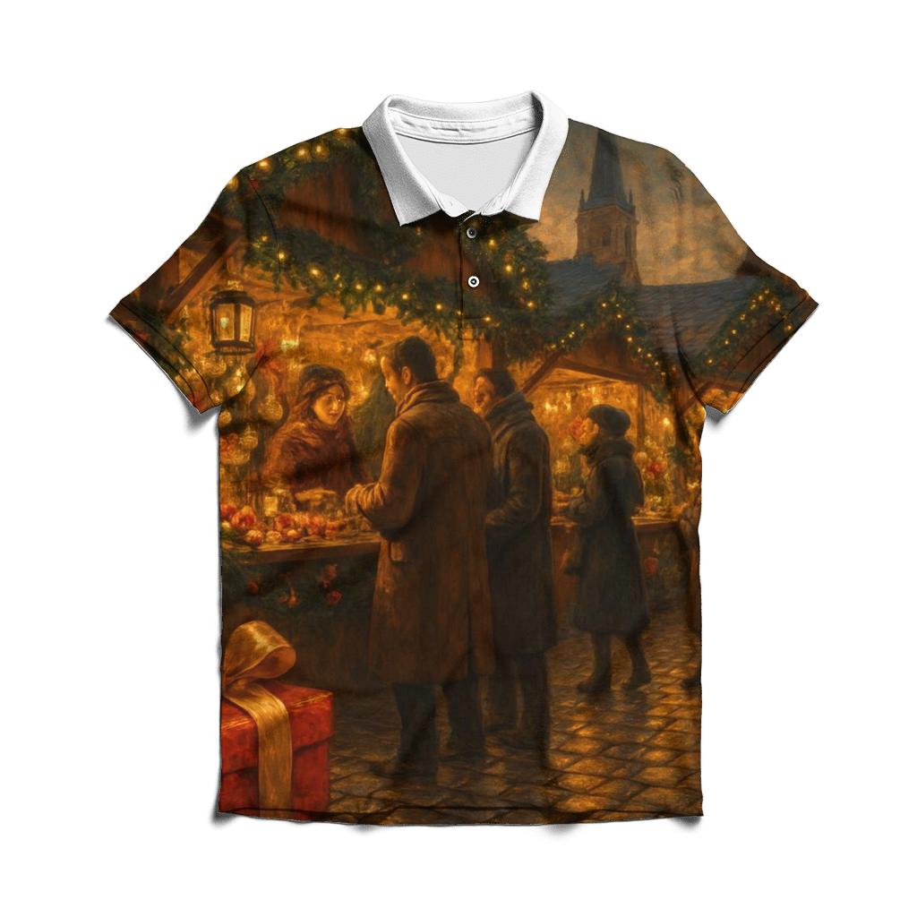 Market Night Merriment classic pique polos